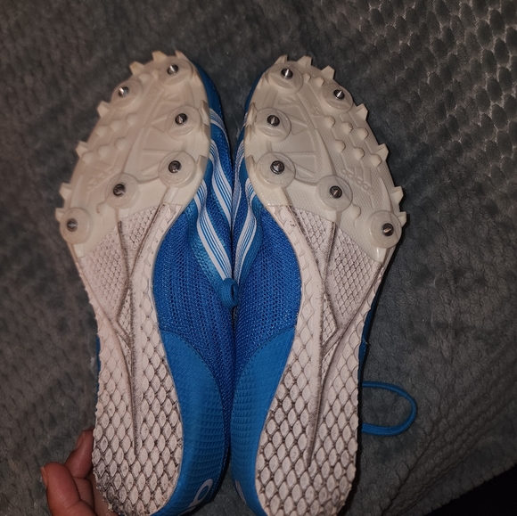 ❤️Adidas Blue Sporty Athletic Spiked Cleats☆ - Picture 5 of 5